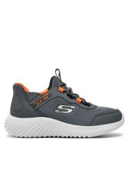 Skechers Sneakersy Bounder-Brisk-Burst 403822L/CCOR Szary. Szare buty sportowe chłopięce Skechers, z materiału, bez zapięcia. Za 199.99 zł.