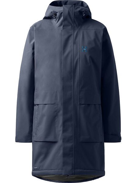 Haglöfs Parka funkcyjna "Salix Proof Mimic II" w kolorze granatowym rozmiar: XS. Niebieskie parki damskie Haglöfs, xs, bez wzorów. Za 697.85 zł.