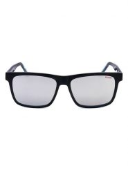HUGO Męskie okulary przeciwsłoneczne w kolorze czarno-niebieskim rozmiar: 56. Czarne okulary przeciwsłoneczne męskie Hugo, z tworzywa sztucznego. Za 289.88 zł.
