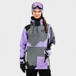 Kurtka snowboardowa damska W1-W Tignes. Czarne kurtki damskie SIROKO, xs, bez wzorów, z softshellu, bez kaptura, narciarskie. Za 844.00 zł.