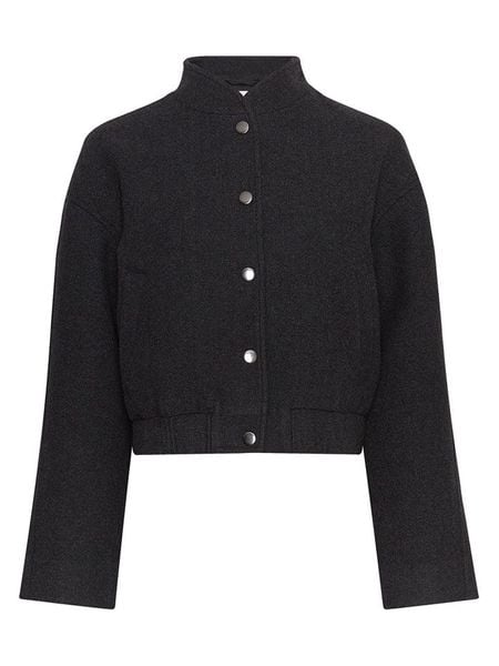 MOSS COPENHAGEN Kurtka przejściowa "Seba" w kolorze antracytowym rozmiar: M/L. Czarne kurtki damskie MOSS COPENHAGEN, l, bez wzorów, bez kaptura. Za 283.48 zł.