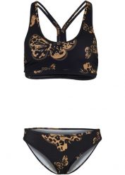 Bikini bustier (2 części). Czarne bikini damskie bonprix, bez wzorów. Za 77.99 zł.
