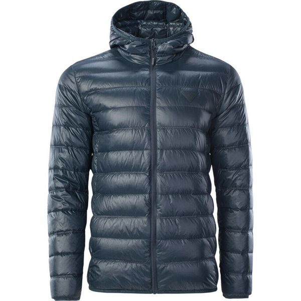 Kurtka z kapturem Iguana Marcho. Niebieskie kurtki treningowe męskie IGUANA, bez wzorów, z puchu, trekkingowe. Za 531.80 zł.