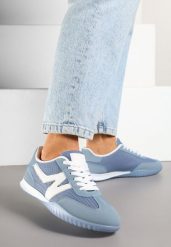 Niebieskie Sneakersy Klasyczne Tenisówki Istia. Niebieskie trampki i tenisówki damskie Renee, z aplikacjami, z jeansu. Za 79.99 zł.