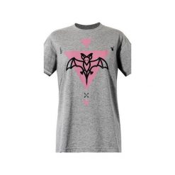 T-shirt Bat Power. Szare t-shirty męskie Piekuo, l, bez wzorów, z tkaniny, bez kołnierzyka. Za 49.00 zł.