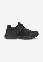 Czarno-Szare Buty Sportowe Jhaerithe. Czarne buty trekkingowe męskie Born2be, przed kostkę, bez zapięcia. Za 159.99 zł.