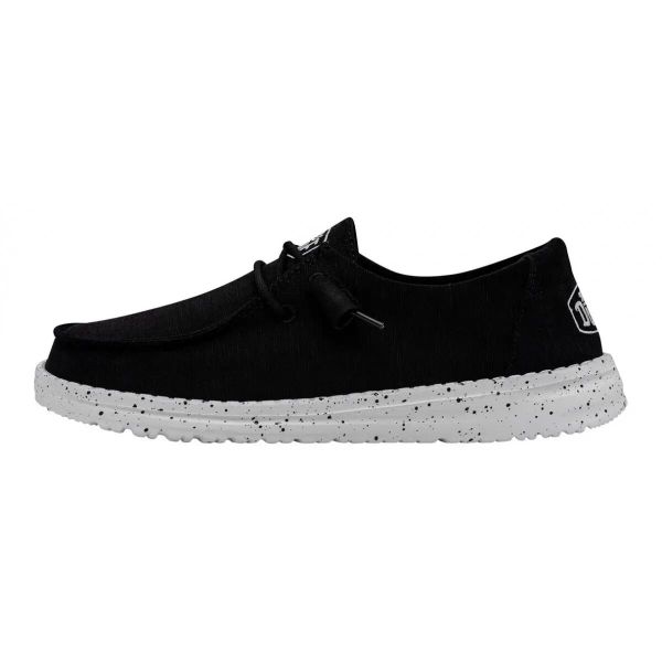 HEYDUDE Damskie Mokasyny Wendy Slub Canvas. Czarne mokasyny damskie Hey dude, z materiału. Za 179.00 zł.