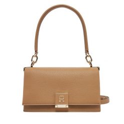 Torebka Tommy Hilfiger. Brązowe torebki klasyczne damskie Tommy Hilfiger, bez wzorów, bez dodatków. Za 584.99 zł.