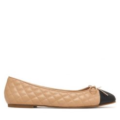 Baleriny Aldo. Brązowe baleriny damskie Aldo, bez wzorów, bez obcasa. Za 299.99 zł.