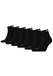 Puma Skarpety Elements Quarter 6-Pack 90798501. Czarne skarpetki damskie Puma, bez wzorów, z bawełny. Za 76.99 zł.