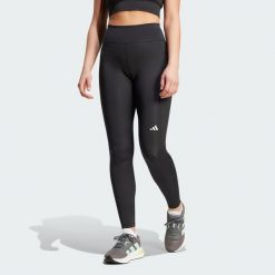 Legginsy Own the Run Winter Full Length. Czarne legginsy damskie Adidas, l, bez wzorów, z materiału. W wyprzedaży za 322.05 zł.