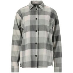 Koszula damska Whistler Riglet. Fioletowe koszule damskie WHISTLER, bez wzorów, z bawełny, casualowe, bez kołnierzyka, bez ramiączek. Za 191.00 zł.