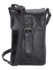 Micmacbags Skórzana torebka w kolorze czarnym na telefon - 10 x 16 x 3 cm rozmiar: onesize. Czarne torebki klasyczne damskie micmacbags, bez wzorów, z materiału, bez dodatków. Za 130.99 zł.