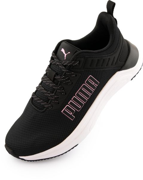 Puma Softride Astro T Sportowe Buty Unisex - Czarny/Koralowy 36. Czarne buty sportowe na co dzień damskie Puma, bez wzorów, z materiału, na fitness i siłownię. Za 158.53 zł.