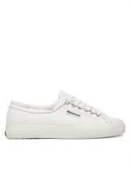 Superga Tenisówki S3157JW Biały. Białe trampki i tenisówki damskie Superga, bez wzorów, z materiału. Za 199.99 zł.