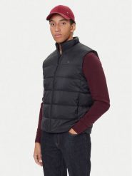 Tommy Hilfiger Kamizelka MW0MW41981 Czarny Regular Fit. Czarne kamizelki męskie Tommy Hilfiger, m, z syntetyku. Za 799.99 zł.