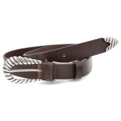 Brązowy Elegancki Damski Pasek Big Star. Brązowe paski damskie Big Star, bez wzorów, z jeansu, eleganckie. Za 129.00 zł.