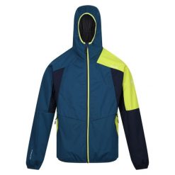 Męska Lekka Kurtka Soft Shell Tarvos VII. Niebieskie kurtki męskie Regatta, l, bez wzorów, z materiału, z kapturem. Za 142.99 zł.