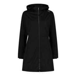 Kurtka parka z kapturem, zapinana na zamek dla kobiet CMP. Szare parki damskie CMP, bez wzorów, z poliesteru. Za 440.95 zł.