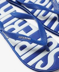 Superdry Vintage Flip Flops REGAL BLUE – męskie klapki japonki. Niebieskie klapki i japonki męskie Superdry., z gumy. Za 144.65 zł.