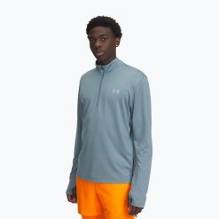 Bluza do biegania męska Under Armour Launch 1/4 Zip. Niebieskie bluzy bez kaptura męskie Under Armour, m. Za 189.99 zł.