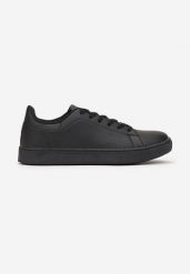 Czarne Buty Sportowe na Płaskiej Podeszwie z Cholewką przed Kostkę Denasia. Czarne buty sportowe na co dzień męskie Born2be, bez zapięcia. Za 84.99 zł.