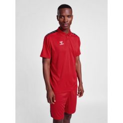 Koszulka sportowa Hummel Authentic Functional Polo. Czerwone koszulki polo męskie HUMMEL, l, bez ramiączek. Za 129.00 zł.