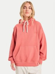 Quiksilver Bluza Essential EQWFT03191 Czerwony Oversize. Czerwone bluzy bez kaptura damskie Quiksilver, s, z bawełny. Za 299.99 zł.