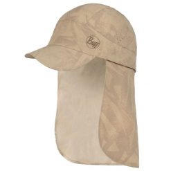Czapka z daszkiem dla dorosłych Buff Pack Sahara Cap. Brązowe czapki z daszkiem damskie Buff, bez wzorów, z elastanu. Za 207.99 zł.