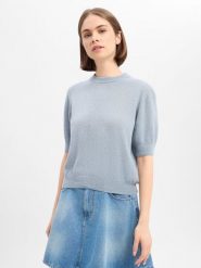 Drykorn sweter z dzianiny z alpaką i wełną - Sanidy Kobiety Wełna niebieski, XS. Niebieskie swetry klasyczne damskie Drykorn, xs, z dzianiny, bez kołnierzyka. Za 479.95 zł.