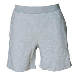 Spodenki męskie New Era Essentls Short. Szare szorty męskie New Era, z bawełny, bez kołnierzyka. Za 189.99 zł.