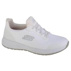 Obuwie Sportowe Damskie Skechers Work: Squad SR Biały. Białe buty sportowe na co dzień damskie Skechers, bez wzorów, z syntetyku, trekkingowe, Skechers Sport. Za 297.79 zł.