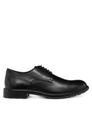 Geox Półbuty U Walk Pleasure U46CGF 00043 C9999 Czarny. Czarne buty wizytowe męskie Geox, ze skóry, bez zapięcia. Za 409.99 zł.