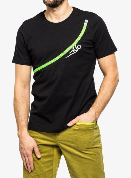 Koszulka bawełniana męska Edelrid Me Rope T -Shirt- climber. Czarne t-shirty męskie EDELRID, m, bez wzorów, z bawełny, bez kołnierzyka. Za 158.29 zł.