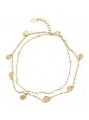 MOODE Bransoletka "Ingrid" z elementami ozdobnymi rozmiar: onesize. Żółte bransoletki damskie MOODE, ze stali. Za 97.05 zł.