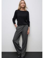 Cecil Spodnie w kolorze antracytowym rozmiar: W36/L32. Czarne spodnie materiałowe damskie Cecil, bez wzorów, z materiału, z podwyższonym stanem. Za 195.77 zł.