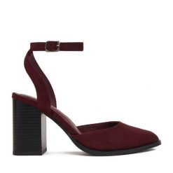 Czółenka JENNY. Czerwone czółenka damskie Jenny, bez wzorów, bez obcasa. Za 139.99 zł.