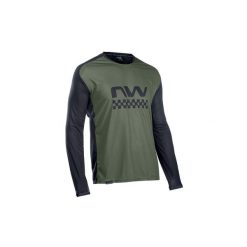 Koszulka rowerowa mtb NORTHWAVE EDGE Jersey LS zielona. Czarne t-shirty sportowe męskie Northwave, m, z jersey, bez ramiączek, rowerowe. Za 179.99 zł.