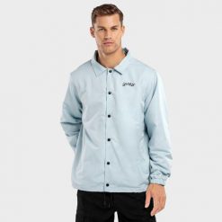 Kurtka coach Surf męska SIROKO Puerto Plata. Czarne kurtki męskie SIROKO, m, bez wzorów, bez kaptura. Za 419.00 zł.