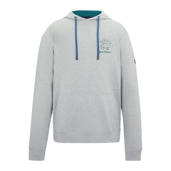 Bluza Z Kapturem Męska Z Nadrukiem Na Plecach Cline. Niebieskie bluzy z kapturem męskie Regatta, l, z bawełny. Za 152.99 zł.