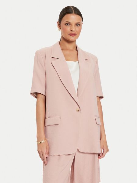 ViCOLO Marynarka TB2444 Różowy Regular Fit. Czerwone marynarki i żakiety damskie ViCOLO, s, bez wzorów, z wiskozy. Za 229.99 zł.
