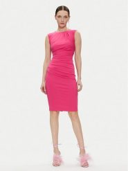 Rinascimento Sukienka codzienna CFC0117416003 Różowy Slim Fit. Czerwone sukienki damskie RINASCIMENTO, na co dzień, l, bez wzorów, z syntetyku, bez kołnierzyka, bez ramiączek, proste. Za 369.99 zł.