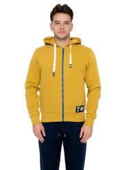 Męska zimowa bluza z kapturem zapinana na suwak z nadrukiem Leone 1947 New Era. Żółte bluzy sportowe męskie LEONE 1947 APPAREL, na zimę, m, z bawełny. Za 353.64 zł.