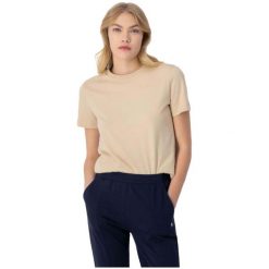 Koszulka sportowa damska Champion 114912MS073. Brązowe bluzki sportowe damskie CHAMPION, bez wzorów, z bawełny, bez ramiączek. Za 59.00 zł.