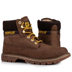 Buty męskie trekkingowe Caterpilar COLORADO. Brązowe buty trekkingowe męskie CATerpillar, bez zapięcia, trekkingowe. W wyprzedaży za 379.00 zł.