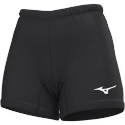 Szorty damskie Mizuno TRAD VB Wos. Czarne spodenki sportowe damskie Mizuno, l, z materiału, na fitness i siłownię. Za 179.00 zł.