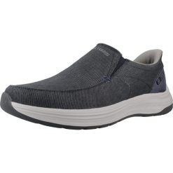 Buty SKECHERS SLIP-INS DECKLAN GULLIVER Niebieski. Niebieskie buty trekkingowe męskie Skechers, z tkaniny, bez zapięcia, trekkingowe, Skechers Sport. Za 364.99 zł.