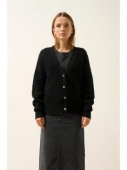 Just Cashmere Kaszmirowy kardigan "Clara" w kolorze czarnym rozmiar: S. Czarne kardigany damskie Just Cashmere, s, bez wzorów, z kaszmiru. Za 695.99 zł.