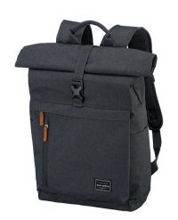 Plecak travelite Basics Roll-Up. Szare plecaki męskie Travelite, bez wzorów, z materiału. Za 197.85 zł.
