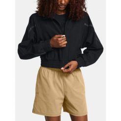 Kurtka Przejściowa Damska Under Armour Unstoppable Crop. Czarne kurtki damskie Under Armour, m, bez wzorów, bez kaptura. Za 468.20 zł.